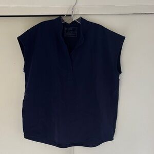 Figs Navy Rafaela Scrub Top